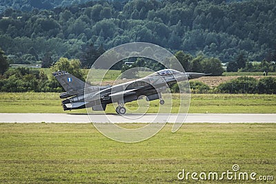 F-16 Zeus Demo Team Hellenic Air Force Editorial Stock Photo